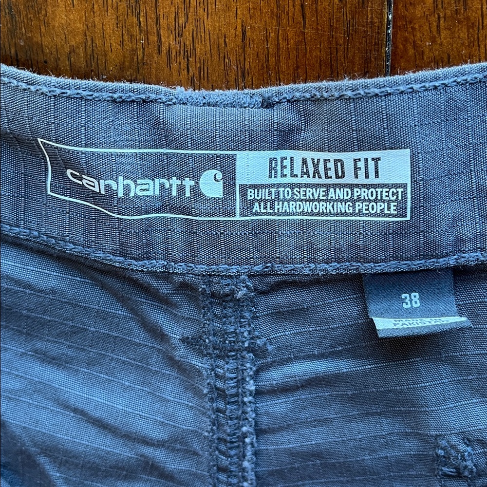 NWT Carhartt Dark Gray Ripstop Cargo Shorts Size 38 - Picture 12 of 16